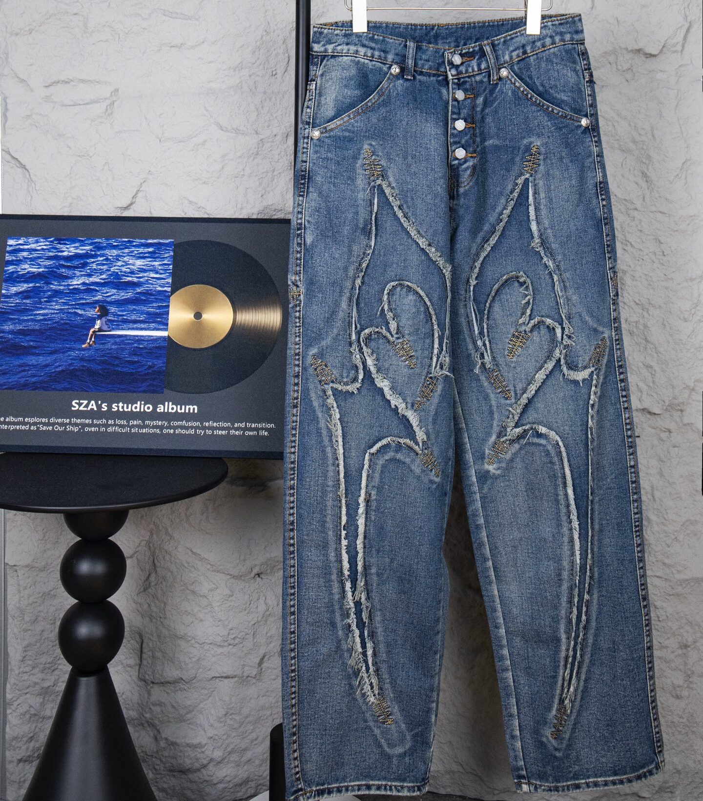 thug club デニムパンツ サグクラブ 関税込】 THUG CLUB (サグクラブ) CHAIN STITCH DENIM PANTS
