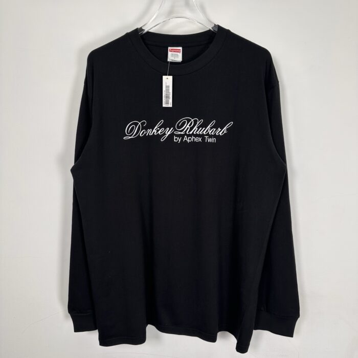 Supreme X Aphex Twin SS25 Donkey Rhubard L/S TEE “Black